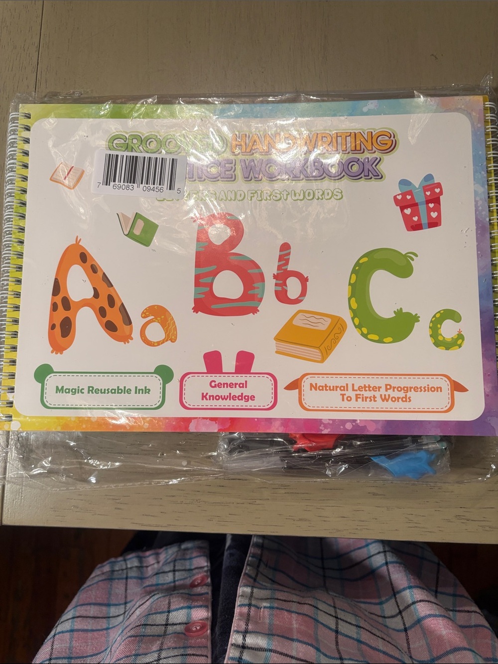 Kids Handwriting Trace Workbook - Colorful Alphabet Practice 6 Books